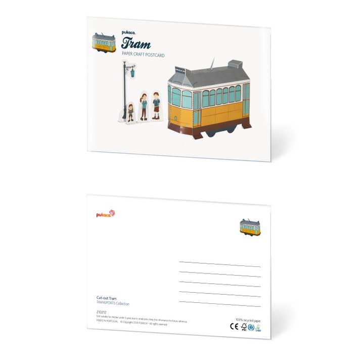 pukaca - Wholesale Postcard - Tram Postcard2