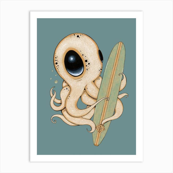 Impression artistique Surf's Up pour la vente par The Art of Lea Barozzi