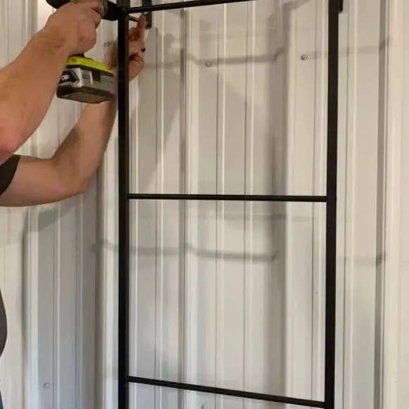 Industrial Farm Co - Wholesale Free Standing Shelf - The Hal Standing Mounted Blanket Ladder4