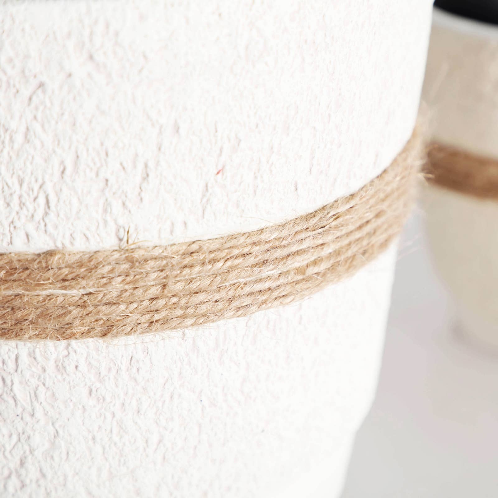 B&B - Wholesale Plant Pot - Planter J/2, Terracotta, White, 17X17X15cm1