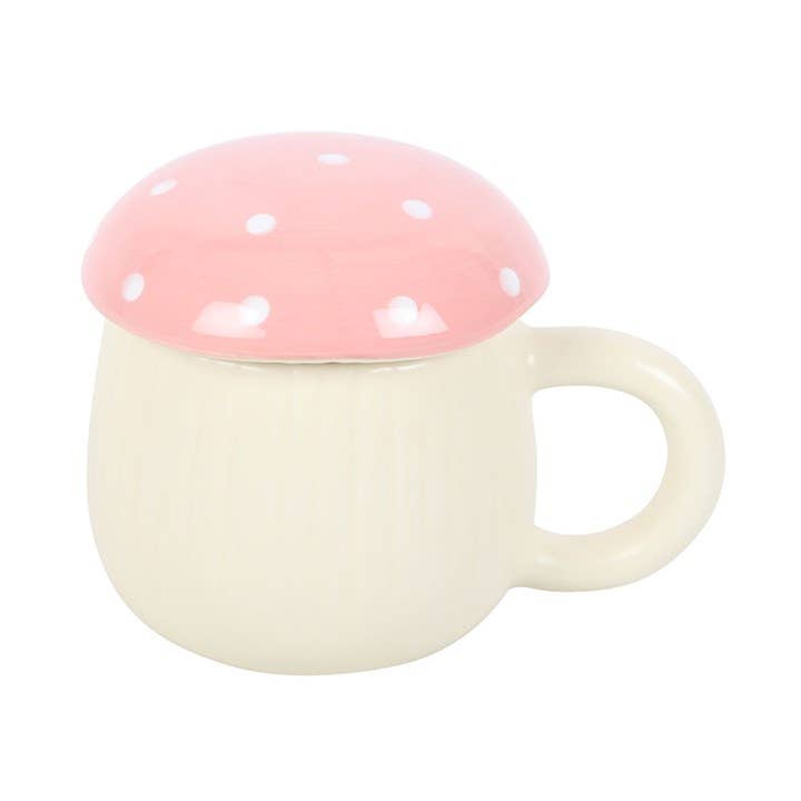 Something Different Wholesale - Wholesale Coffee Mug - Pink Mushroom Mug3