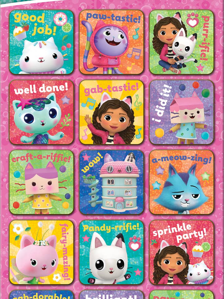 Paquete de Pegatinas de Recompensa de Gabby's Dollhouse para venta al por mayor de Paper Projects Ltd