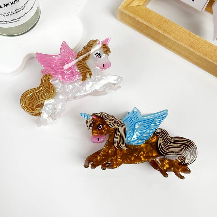 Grazioso fermaglio per capelli a forma di unicorno per la vendita all'ingrosso da parte di mildstyles