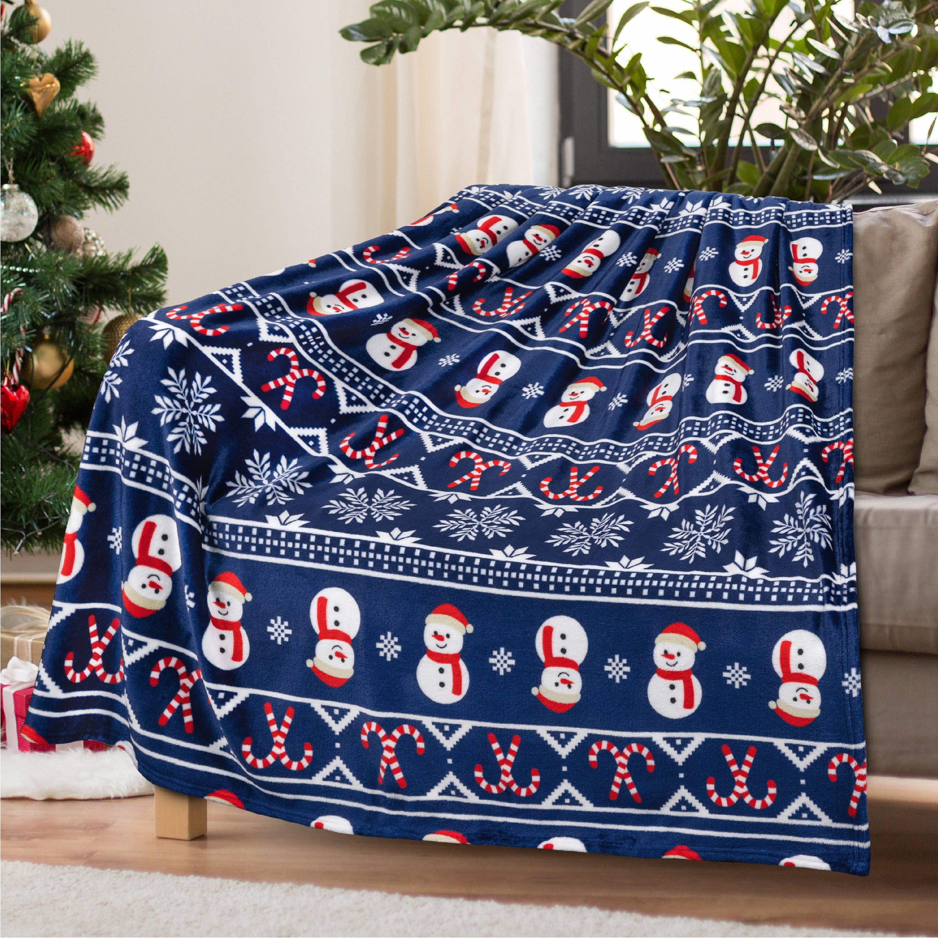 Pavilia – wholesale Prydnadsfilt – Pavilia julfleecefilt med säsongsmotiv75