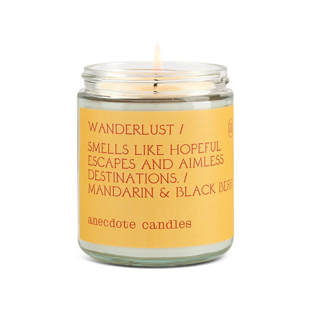 Anecdote Candles – Vela em jarro/copo por atacado – Vela Wanderlust (Mandarim e Amora)1