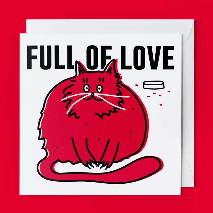 Carte de vœux pour animaux : Pleine d'amour pour la vente par THE BEASTY FARM