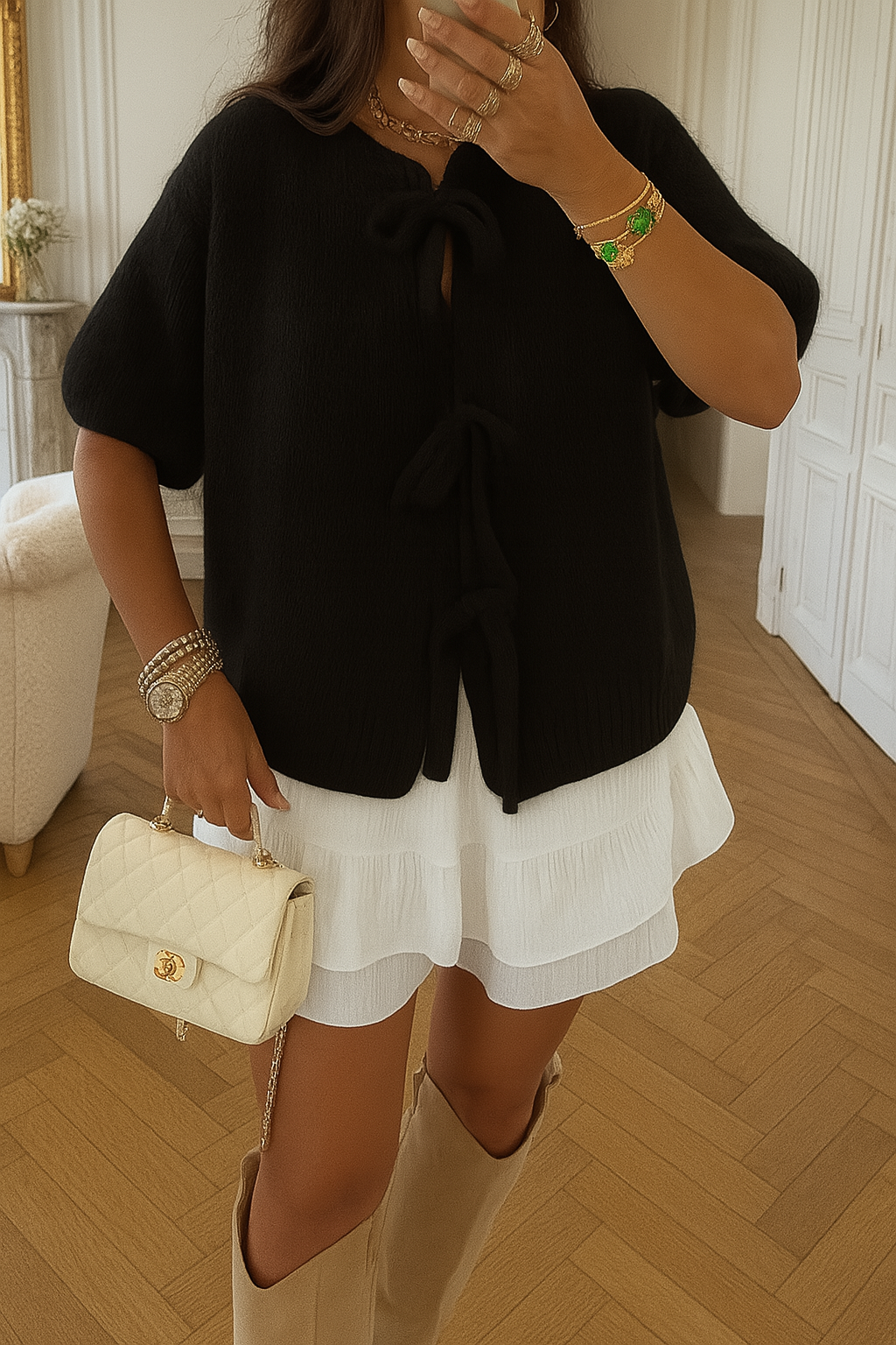 ESTEE BROWN - Vendita all'ingrosso Maglione tricot - Donna - Cardigan lavorato a maglia a maniche corte - 94043