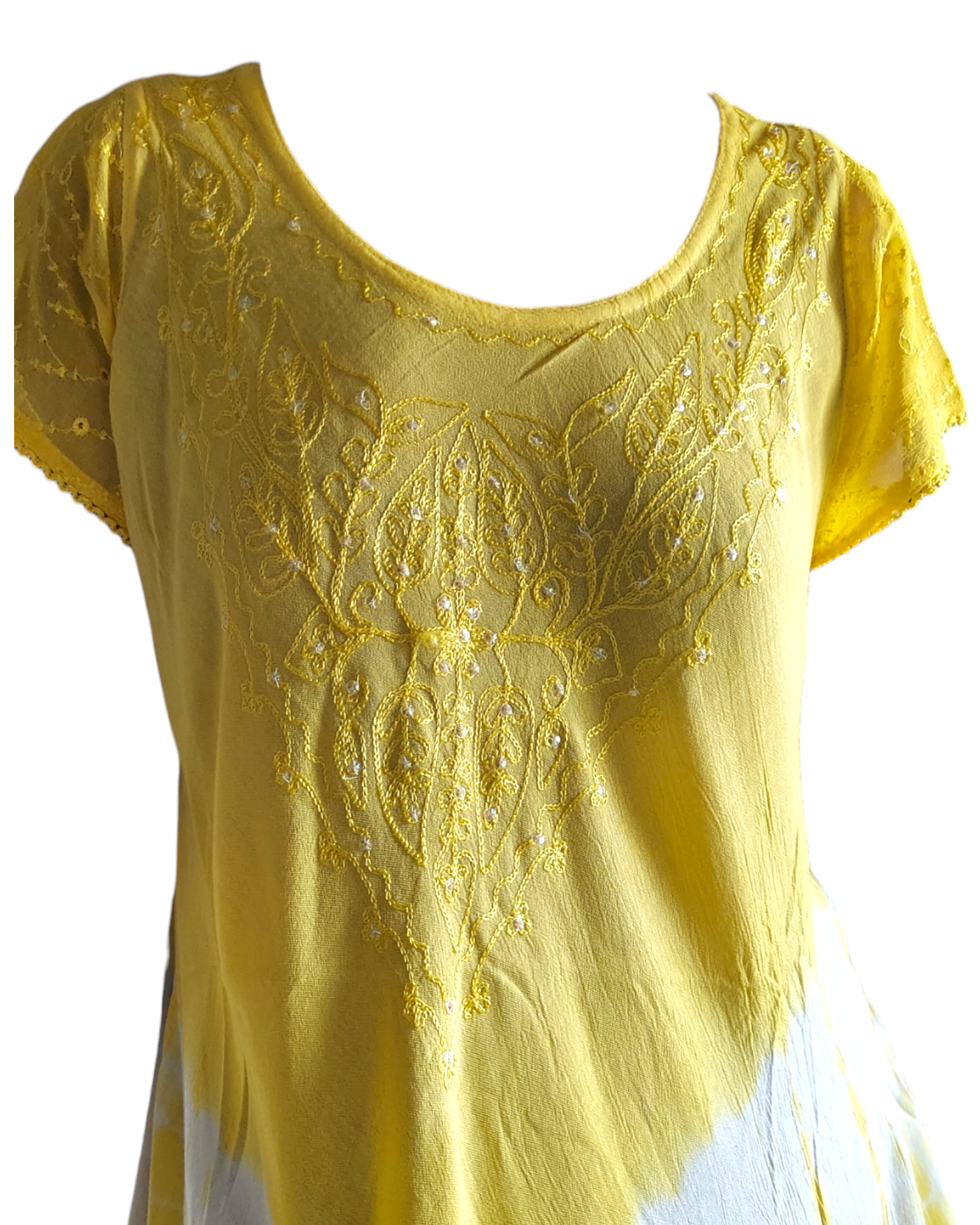 India Batik – wholesale Dress – Women's – Umbrella Dress Tri Color - 5142