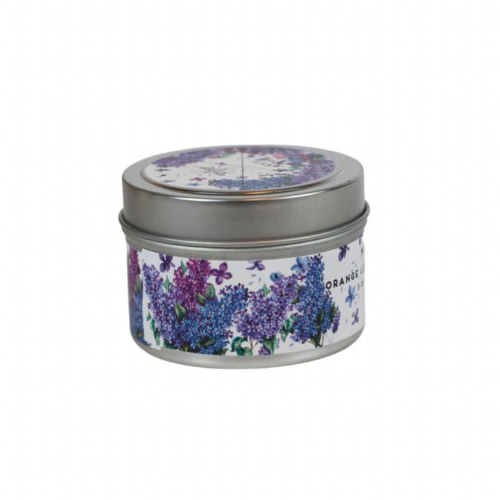 June Apothicarie - Wholesale Travel Candles - Mackinac Island Lilac 4oz Travel Candle- Michigan