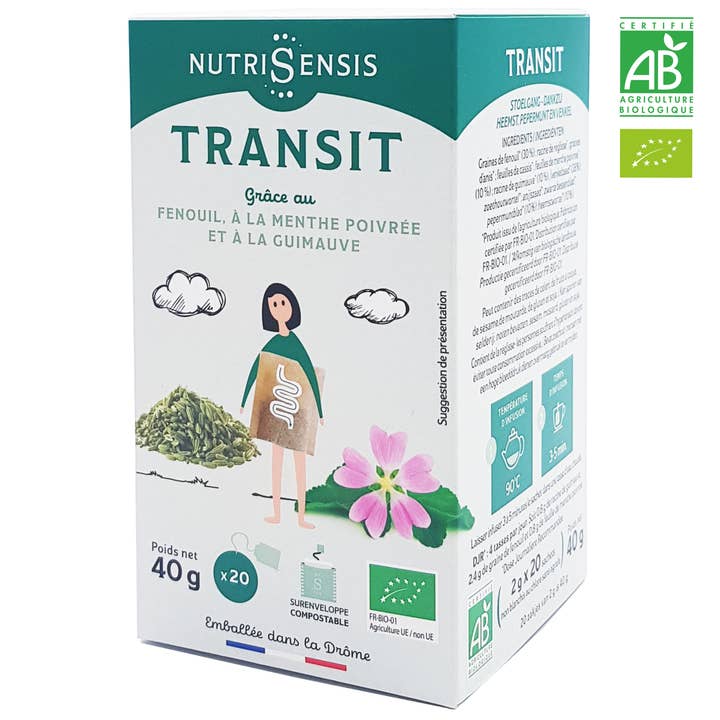 NUTRISENSIS - Organic transit infusion - 20 bags for wholesale by Nutrisensis