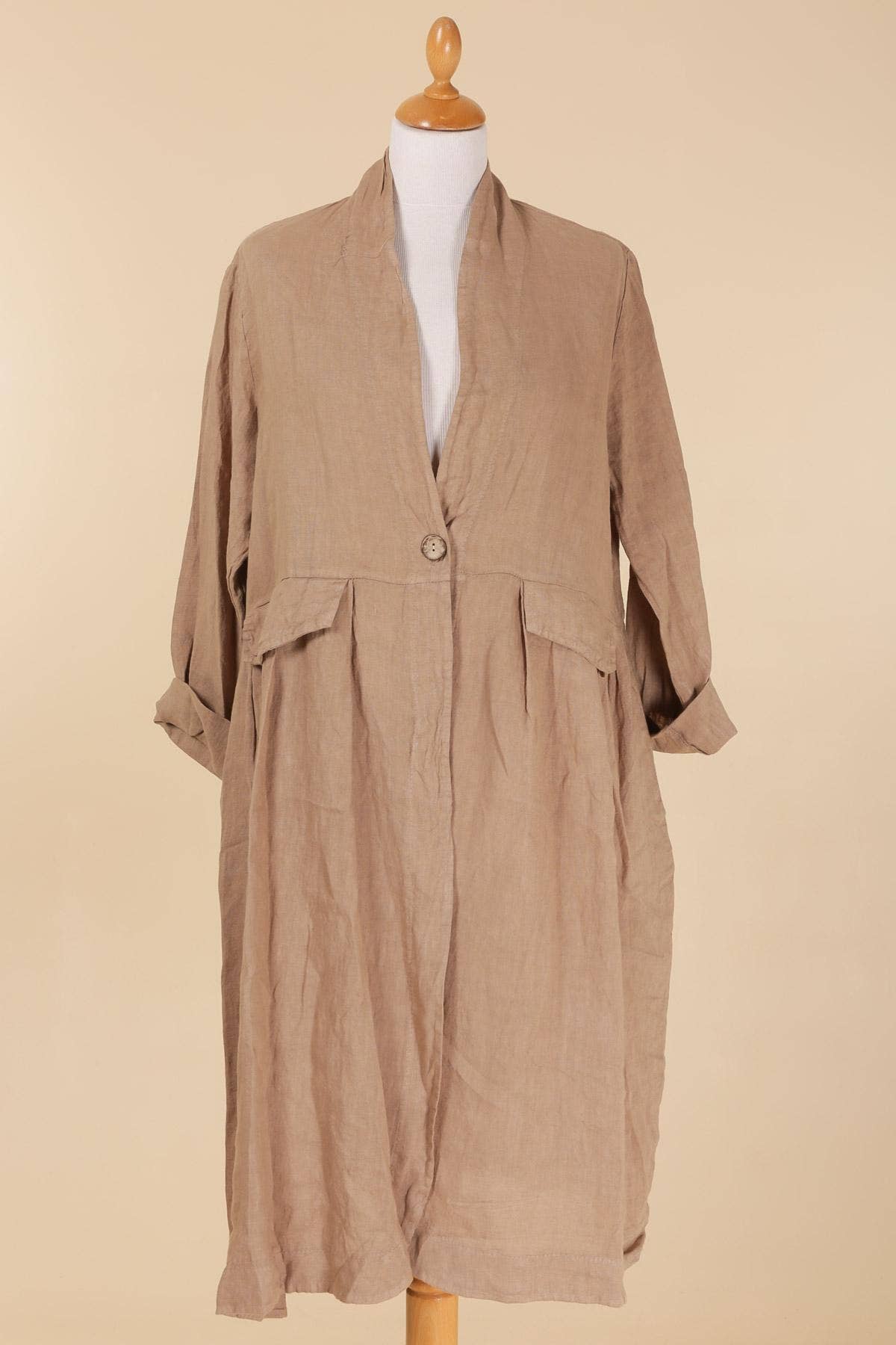 la maison des fibres naturelles - Wholesale Jacket - Women's - 62411 100% linen jacket made in Italy5