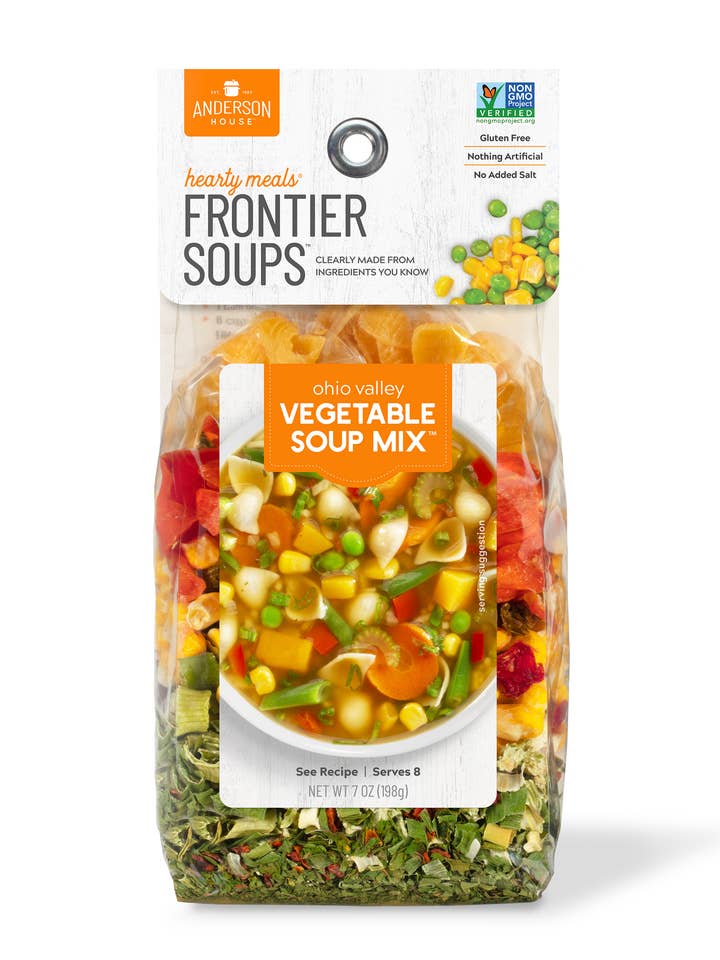 Ohio Valley Vegetable Soup Mix for wholesale by Anderson House | Frontier Soups