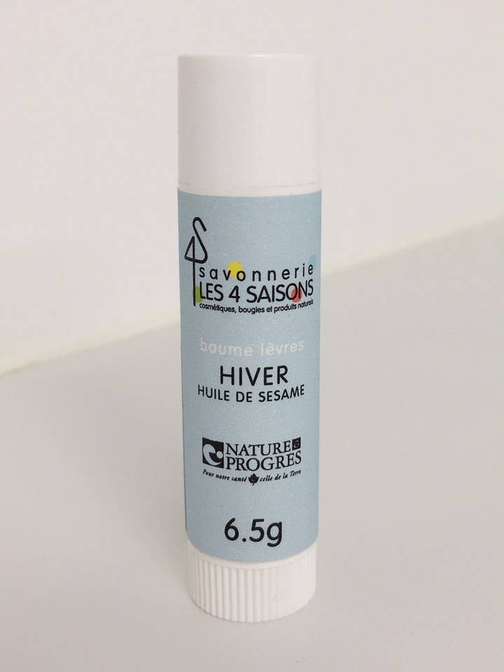 Balsamo labbra - Inverno - Olio di sesamo per la vendita all'ingrosso da parte di savonnerie les 4 saisons