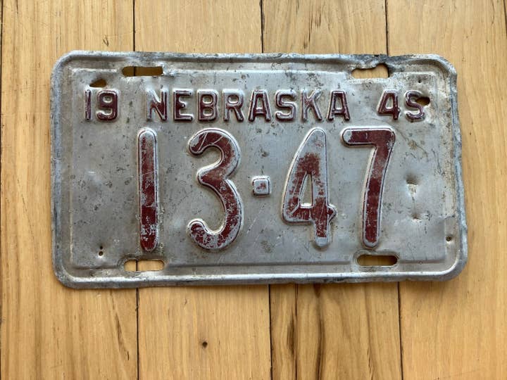Targa del Nebraska del 1949 per la vendita all'ingrosso da parte di RusticPlates