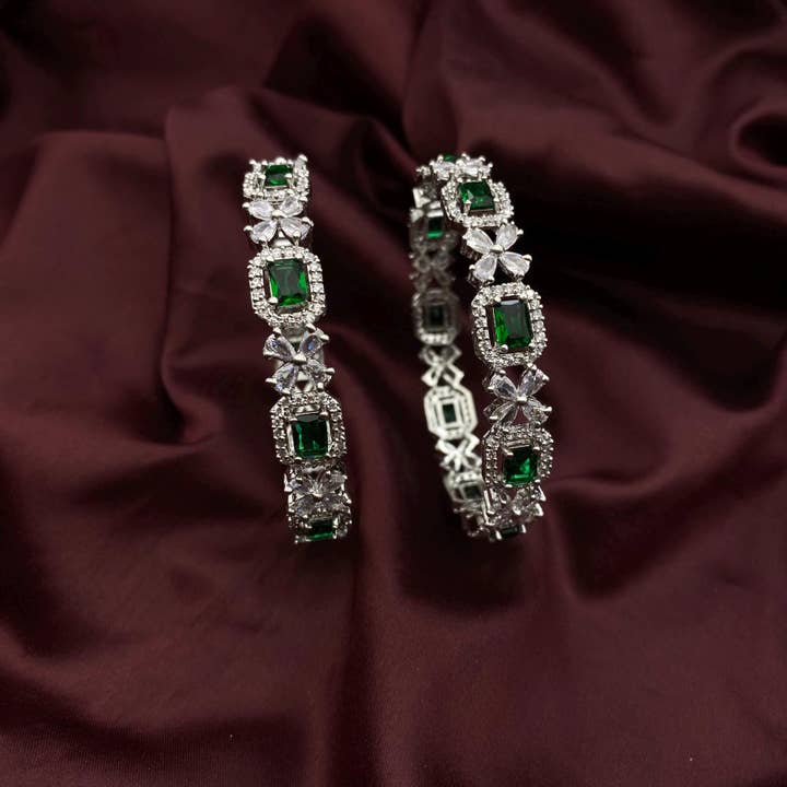 Quirky Fashions - Wholesale Bangle bracelet - American Diamond Cz Indian Bangle | Bridal Ethnic Jewelry3