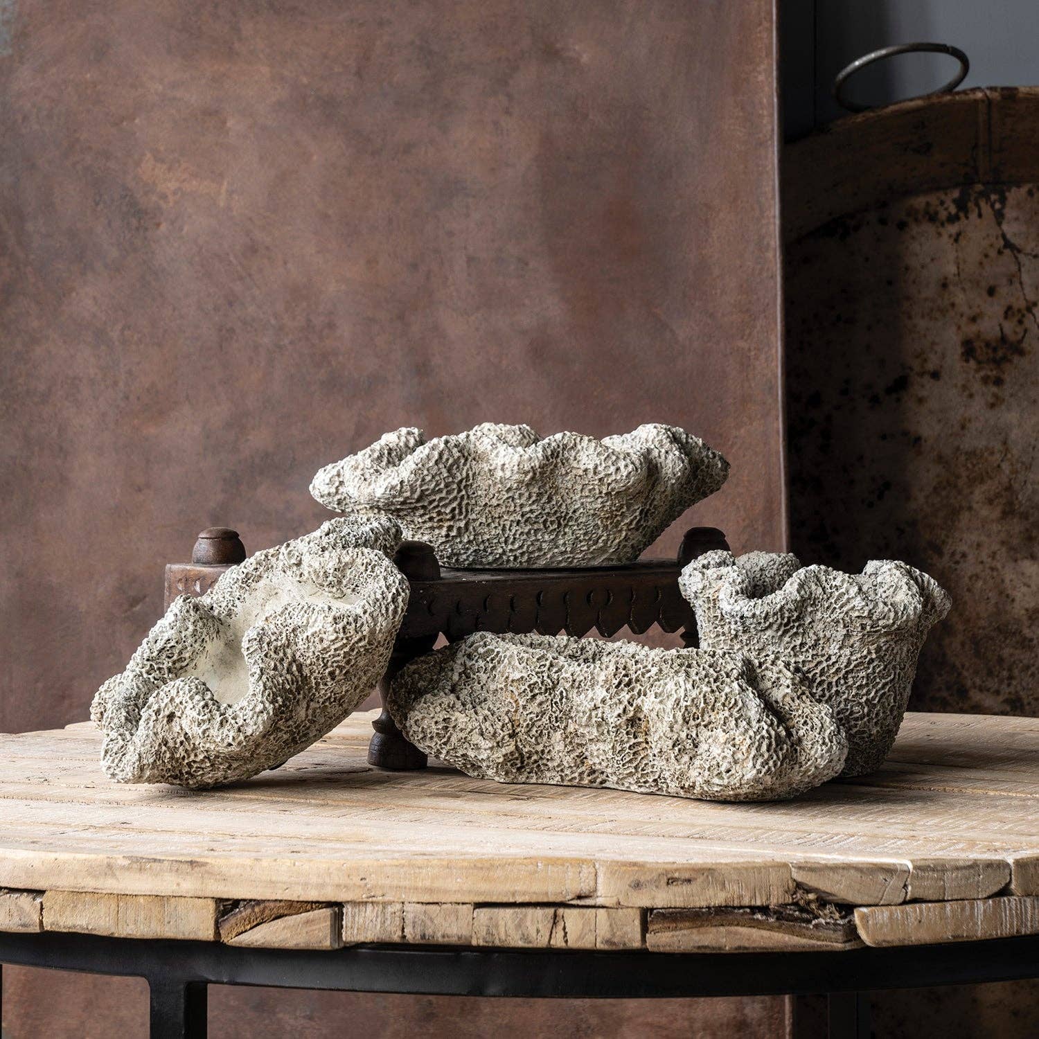 Blue Ocean Traders - Wholesale Plant Pot - Cast Concrete Coral Planter1