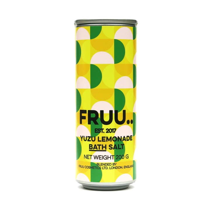 FRUU Yuzu Lemonade Bath Salt for wholesale by FRUU Cosmetics