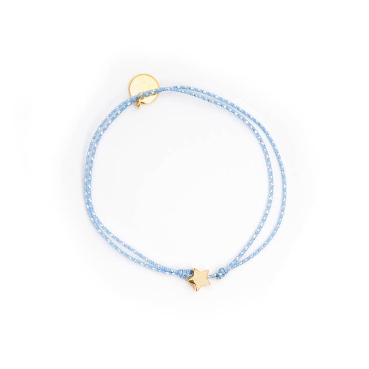 Le Petit Lien de Paris - Wholesale Beaded Bracelet - Kids - Céleste COEUR gold bracelet