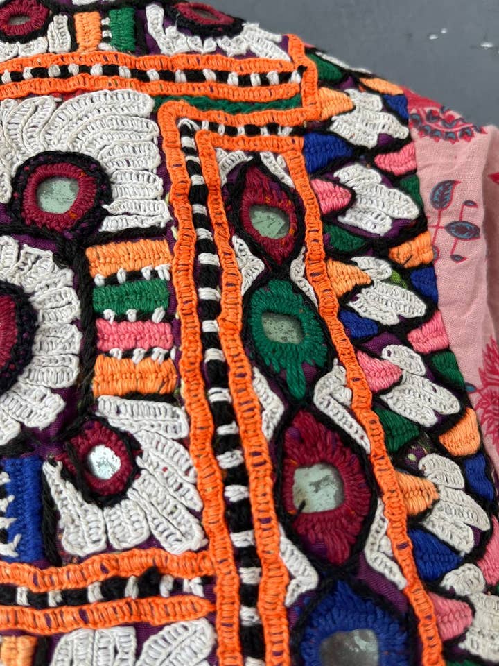 Bhawana Handicrafts – Vestido - Mulher por atacado – Vestido túnica casual boho feminino de verão com yoke Banjara2