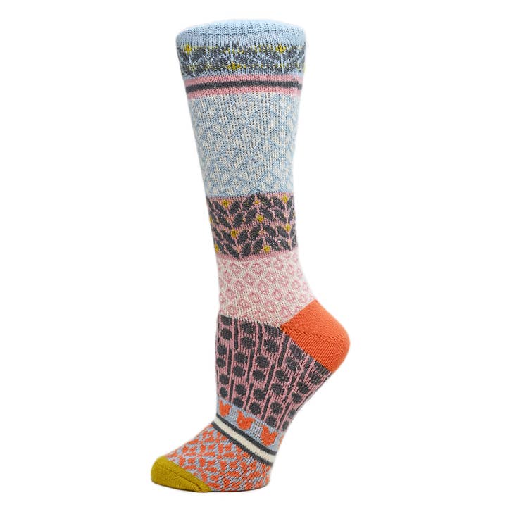 Oooh Yeah/Sock It Up/Oooh Geez Slippers - Wholesale Socks - Women's - Ava | Women's Fuzzy Pattern Crew Socks