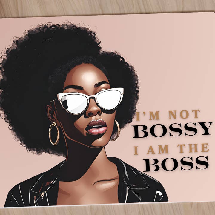 I am the Boss Mousepad for wholesale by Self Care Tribe