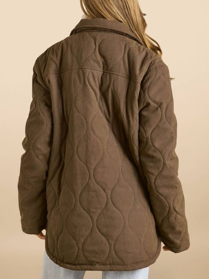 ADORA LA - Wholesale Jacket - Women's - CEJ2640X -PLUS SOLID QUILTED JACKET SIDE POCKET5