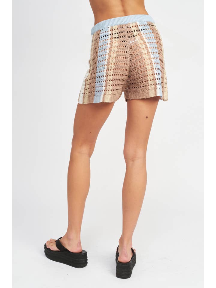 Emory Park – Engroshandel Shorts – Kvinder – STRIBEDE HÆKLEDE SHORTS