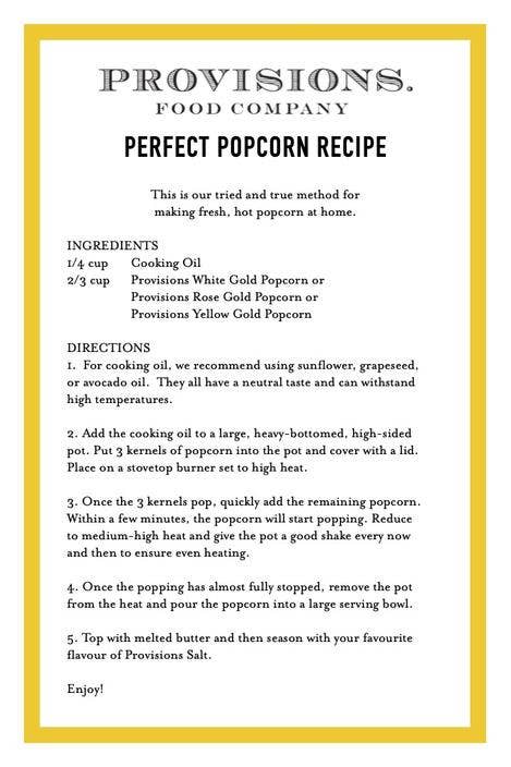 Provisions Food Company - Wholesale Popcorn - Yellow Gold Popcorn4