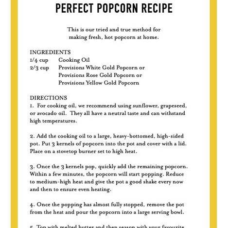 Provisions Food Company - Wholesale Popcorn - Yellow Gold Popcorn4