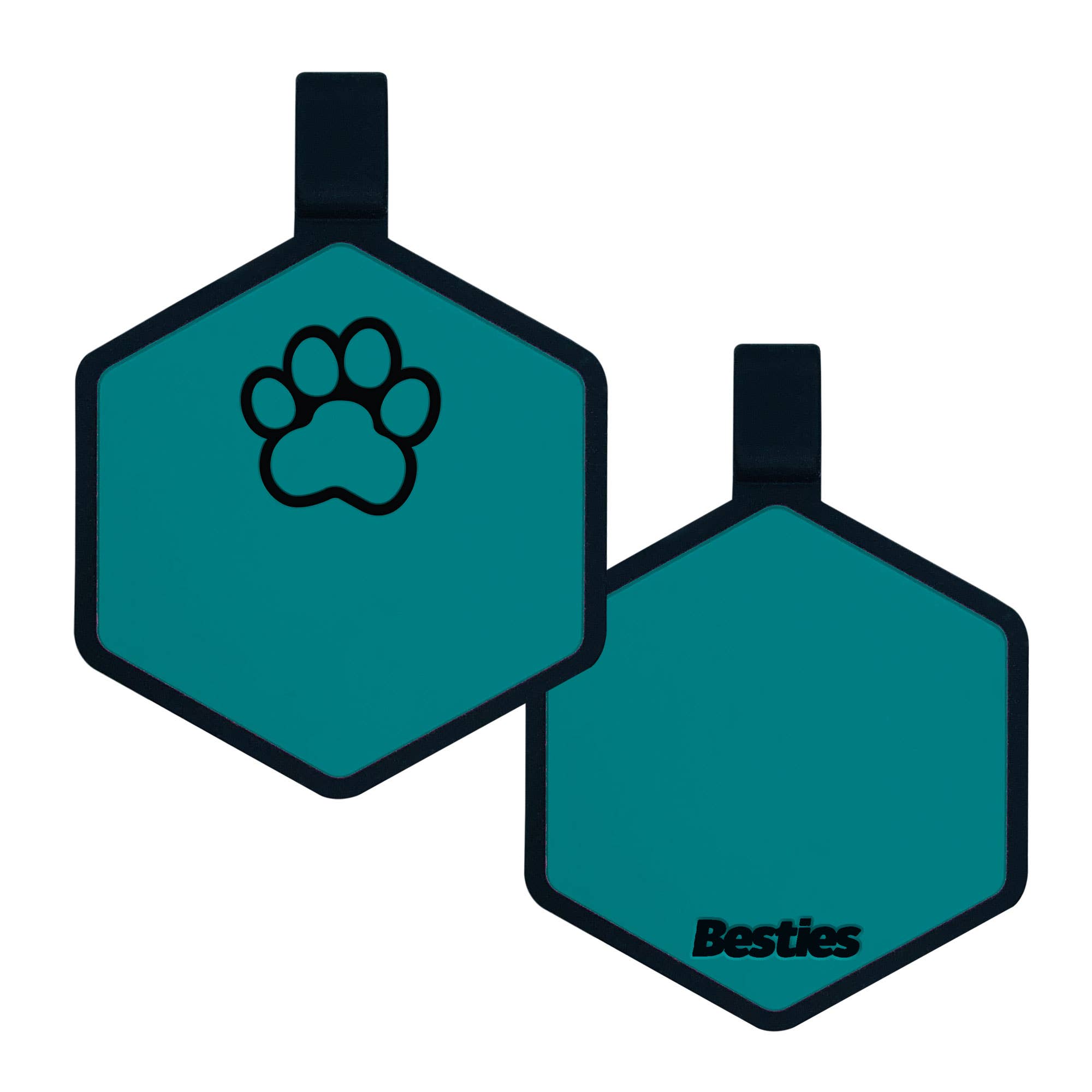 Besties Pets - Wholesale Pet Identification Tag - Dog - Paw Silicone Dog ID Tag14