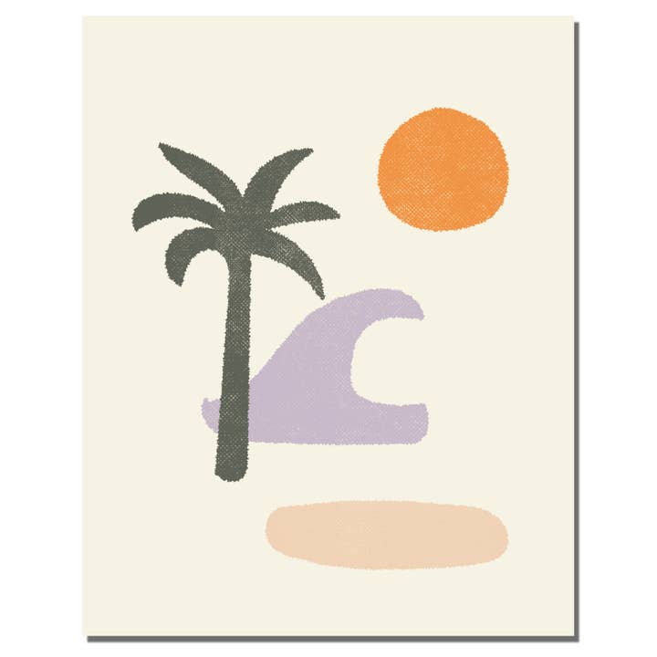 Daydream Prints - Wholesale Art print - Minimalist Palm Art Print | Modern Surf Art | Minimalistic