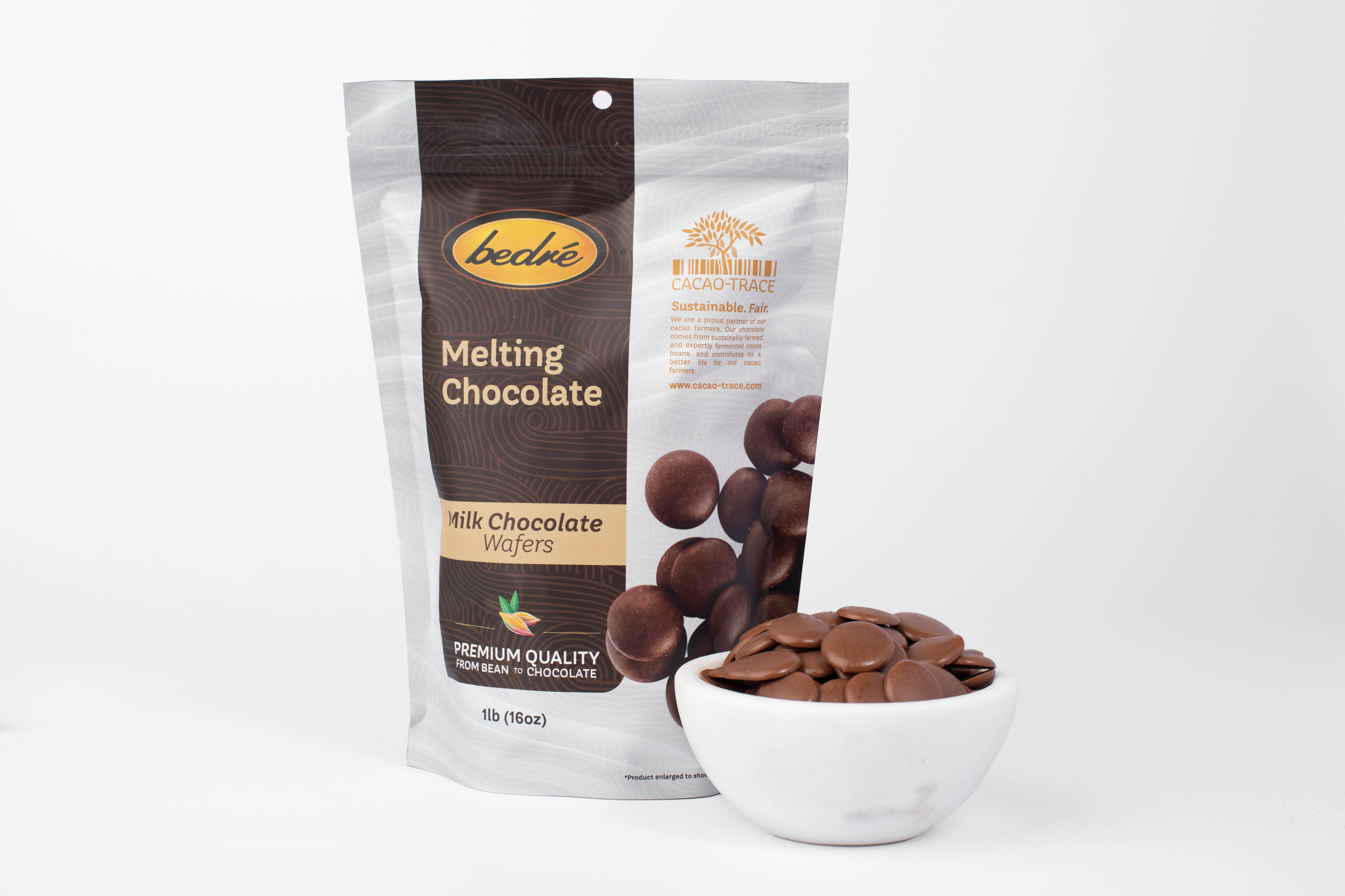 Bedré Fine Chocolate - Wholesale Chocolate - Melting Chocolate Wafers – Milk Chocolate2