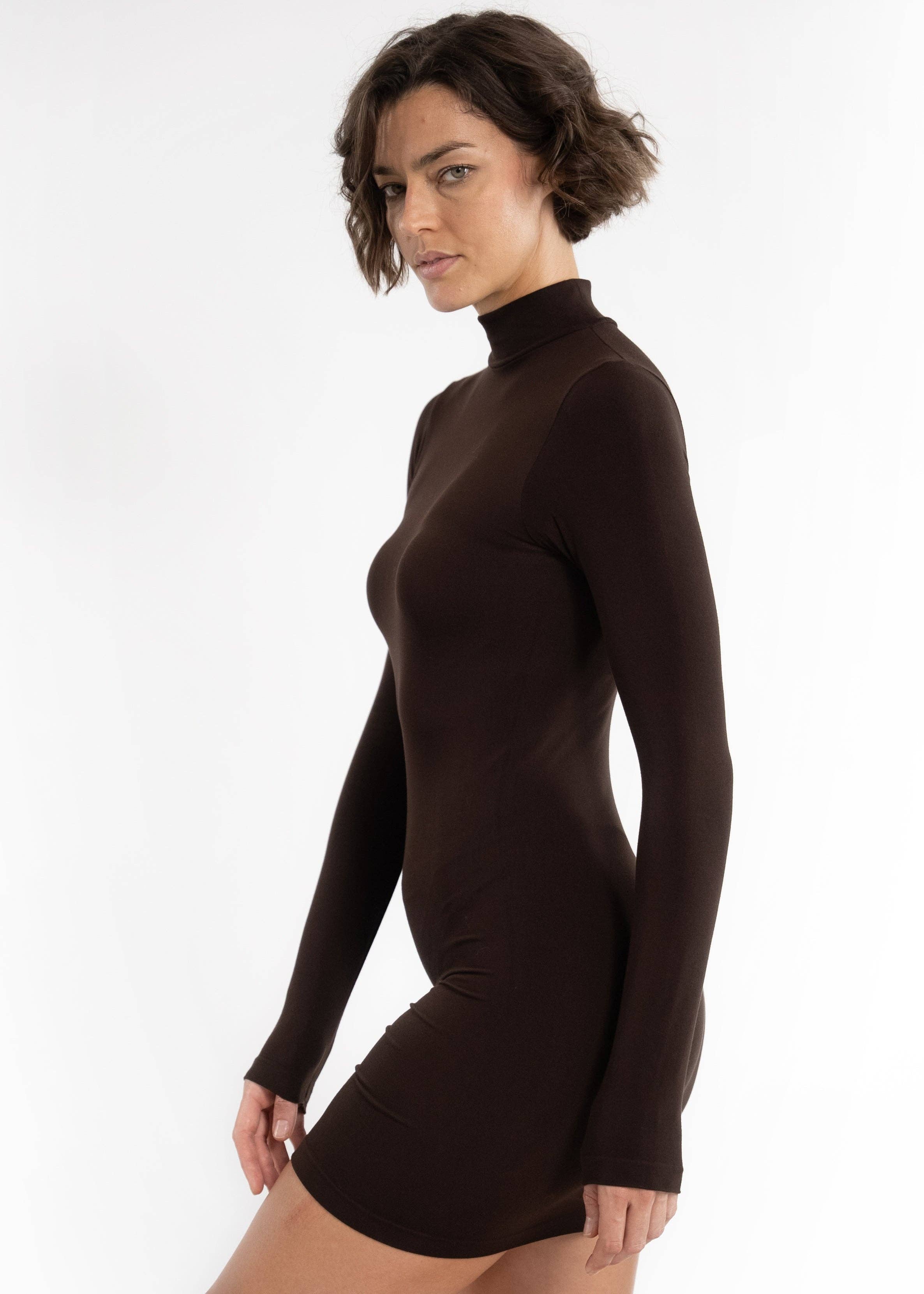 ELIETIAN - Wholesale Jurk - Dames - Jurk met lange mouwen en coltrui11