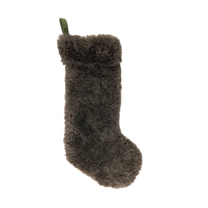 Saro Lifestyle - Wholesale Holiday Stocking - Cozy Delight Lamb Fur Stocking