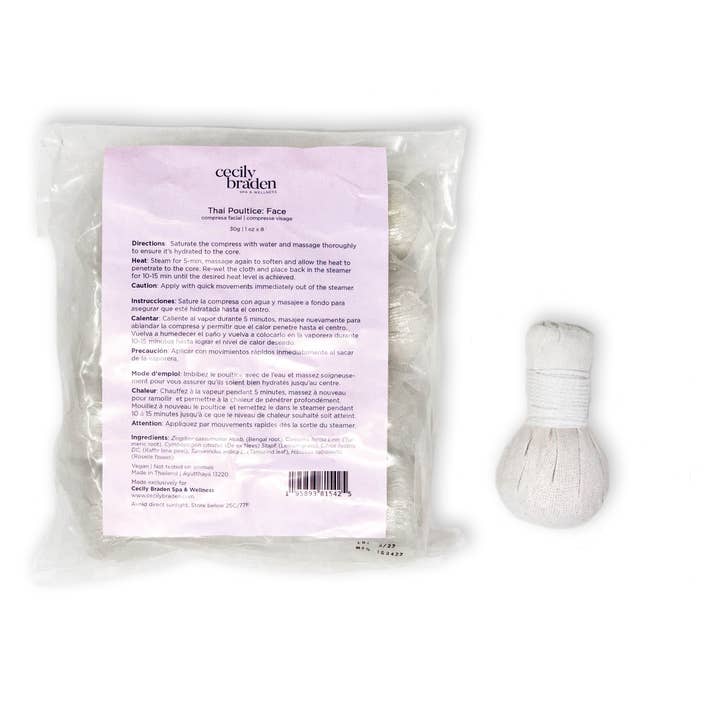 CJB Facial Herbal Poultice | Hibiscus 8pc (30g) for wholesale by Inner Beauty Shop