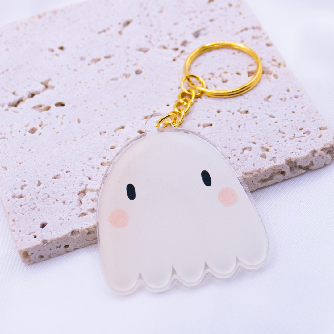 Tilda&Theo - Wholesale Keychain - Women's - Keychain Ghost Halloween Acrylic Gift Autumn1