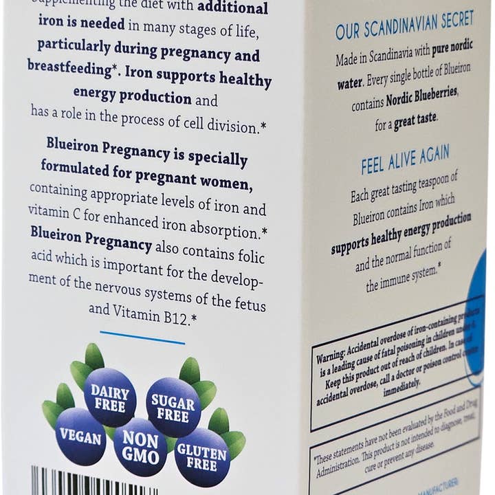 BT Remedies - Wholesale Oral Supplement/Vitamin - BlueIron Liquid Iron Pregnancy Supplement 8.5 FL Oz.