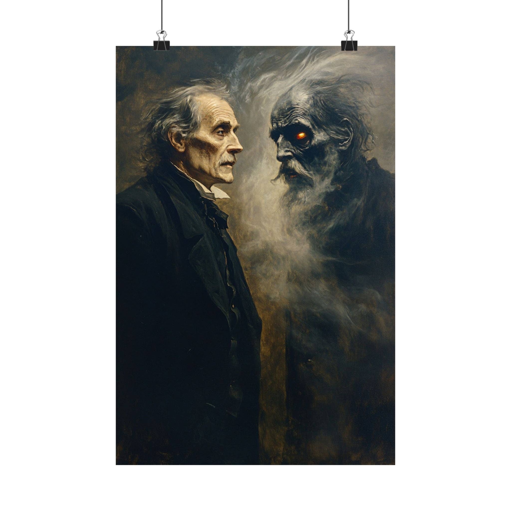 Ye Curiosity Shoppe - Wholesale Art Print - Ebenezer Scrooge & Marley's Ghost Art Print1