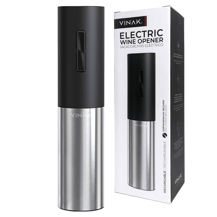VINAK - Oplaadbare elektrische kurkentrekker van roestvrij staal voor wholesale door VINAK