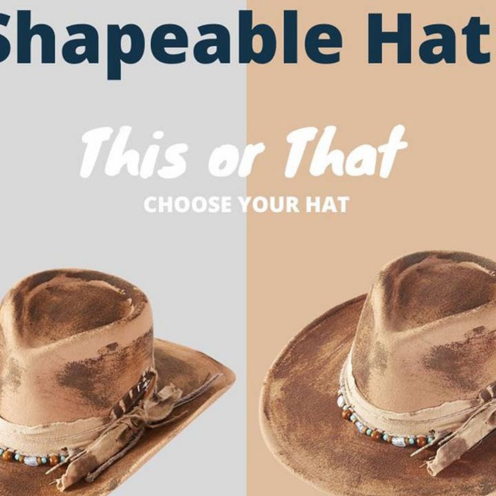 3AM BY H&D ACCESSORIES - Wholesale Cowboy Hat – Women’s - Vintage Versatile Shapeable Cowgirl MHH024312