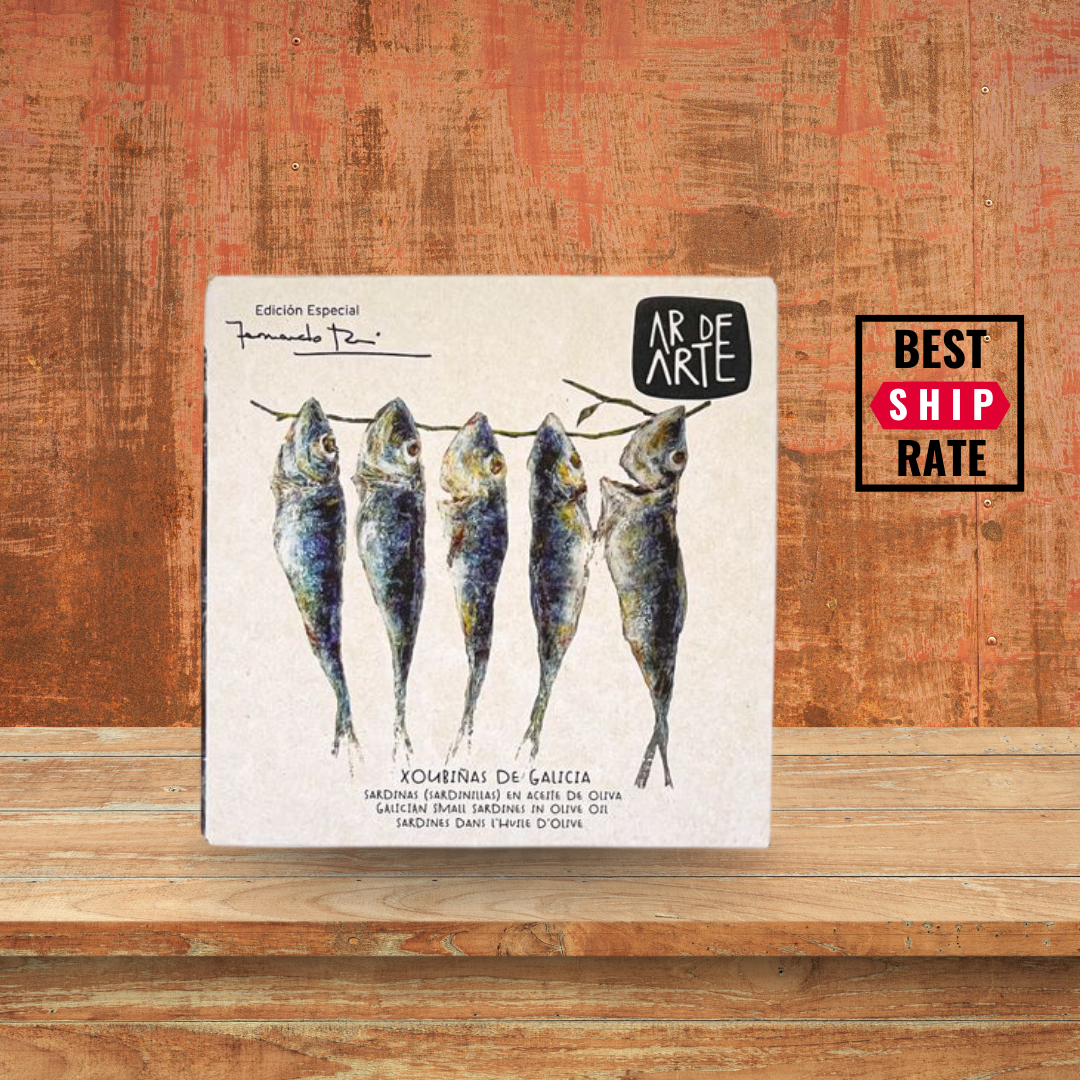 Casacella Foods - Vente Poissons en conserve - Ar de Arte Petites Sardines à l'Huile d'Olive 110 g – 12/caisse0