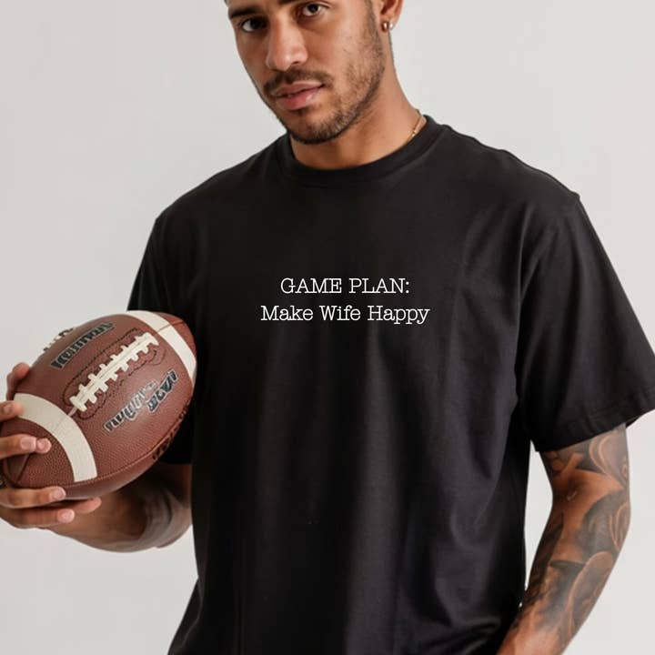 Happy Wife Shirt for Men Sports Tee Funny Gift for wholesale by Friday Night Wives