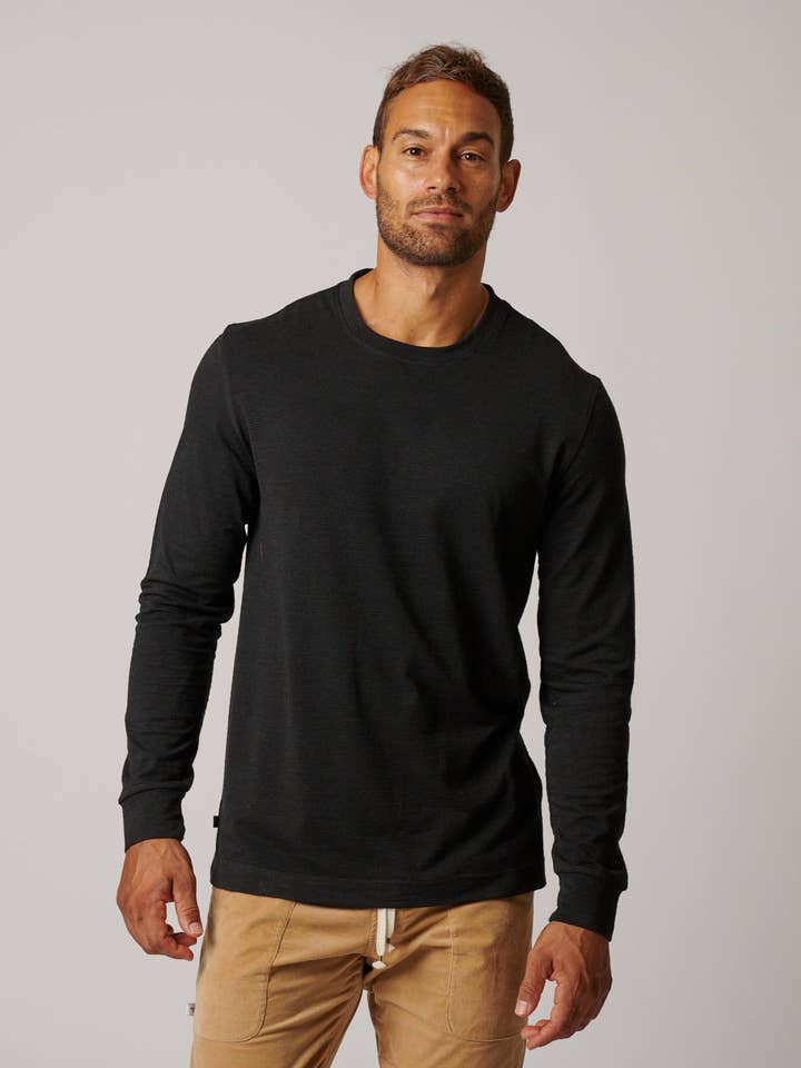 LONG SLEEVE SLUB T-SHIRT for wholesale by LEISURE LAB