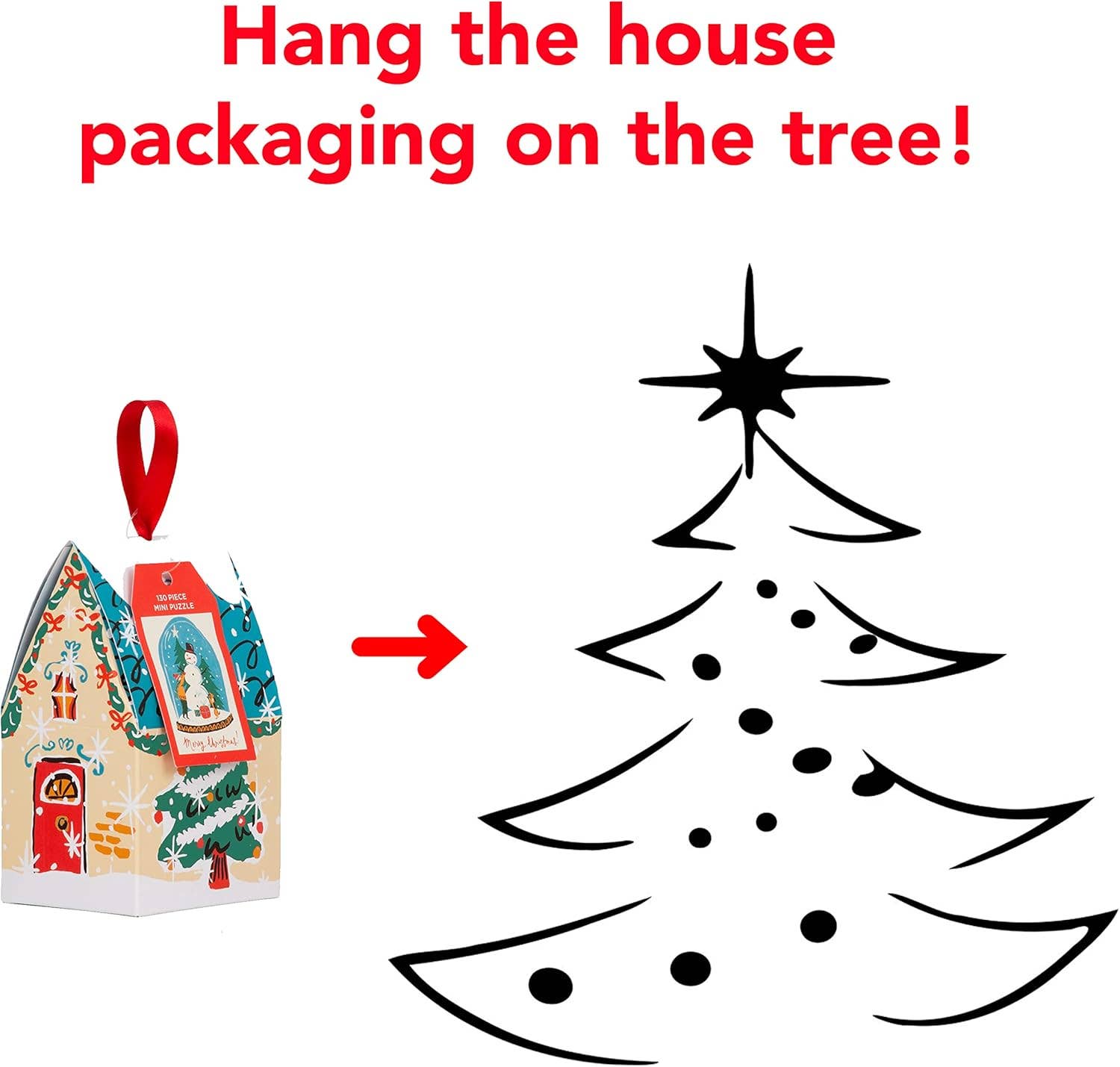 Chronicle Books - Wholesale Ornament - Snow Globe 130 Piece Puzzle Ornament2