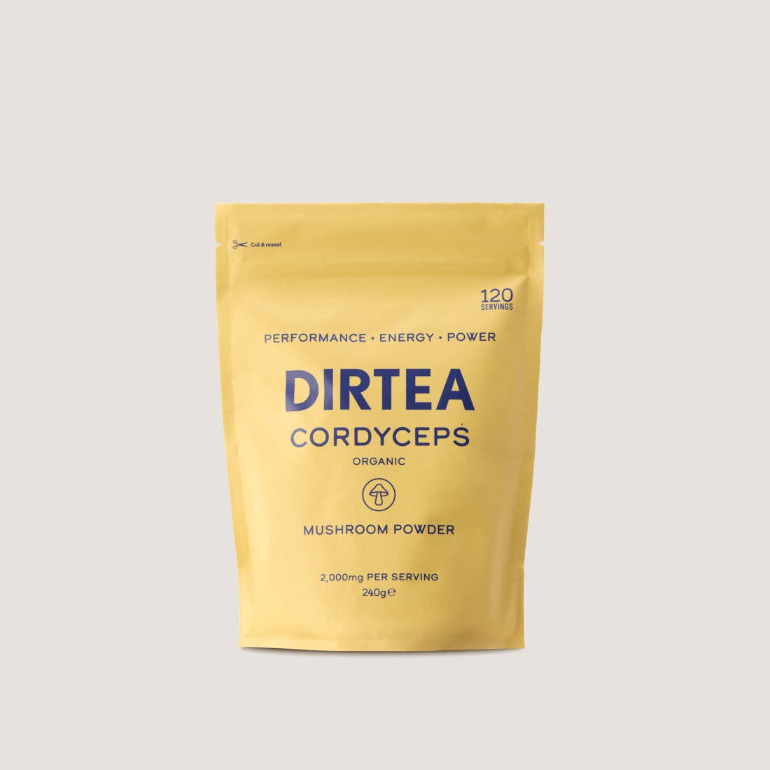 DIRTEA – wholesale Protein/superfood powder – Cordyceps Mushroom Powder Pouch (240g)0