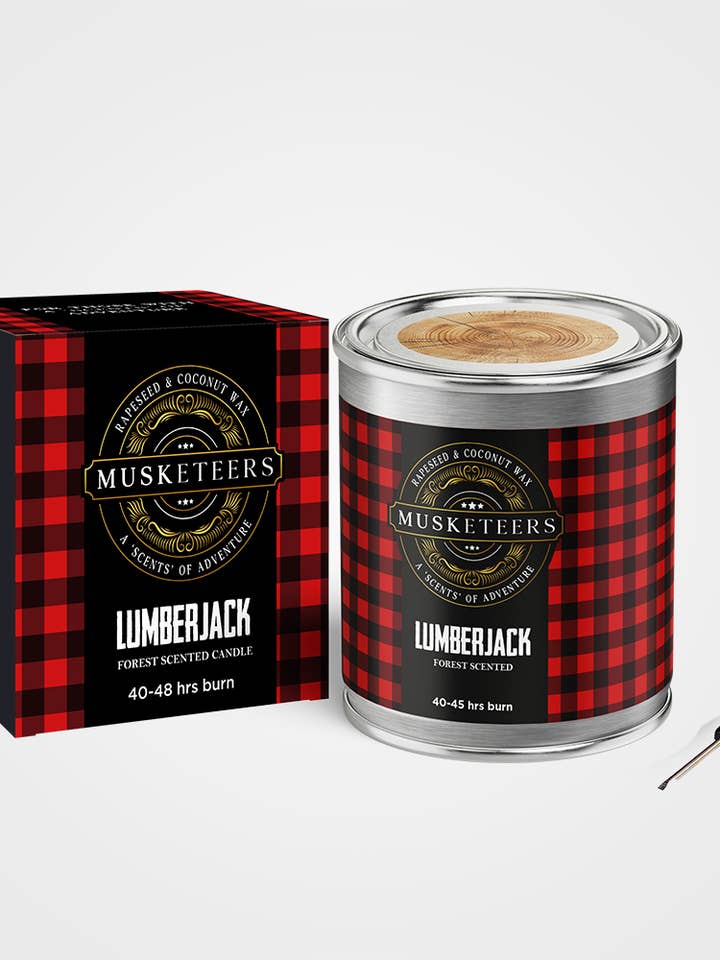 Lumberjack - Pine Candle UK – Forest Masculine Man Cave Candle for wholesale by Musketeers