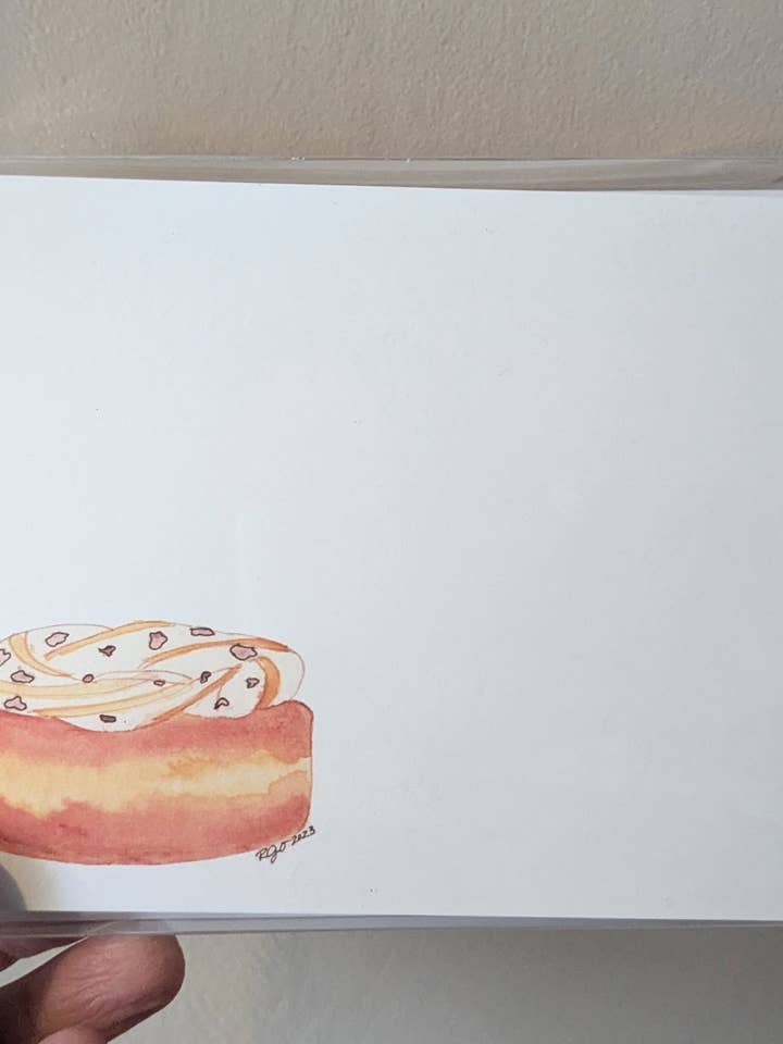 Donut Notecards for wholesale by Robynnotes, LLC