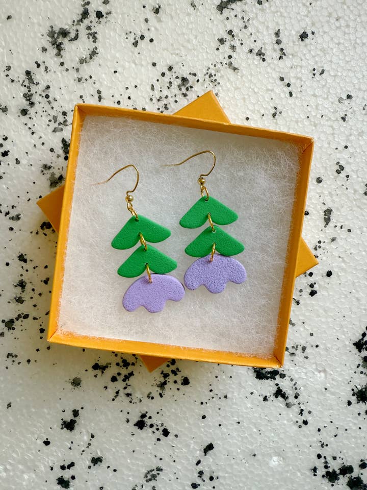 Verbena Drop Earrings for wholesale by Lemon Lee Studio