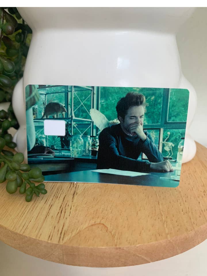 funny Edward Cullen credit card skin decal for wholesale by Lalatina Shop