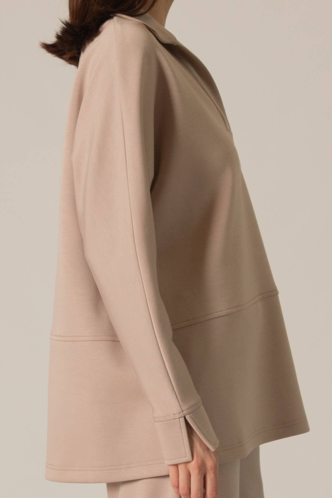 P. CILL - Wholesale T-Shirt - Women's - P. CILL Butter Modal Collared Long Sleeve Top2